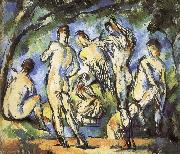 Paul Cezanne were seven men and Bath china oil painting artist